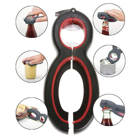 6 in 1 Multi Function Can Beer Bottle Opener